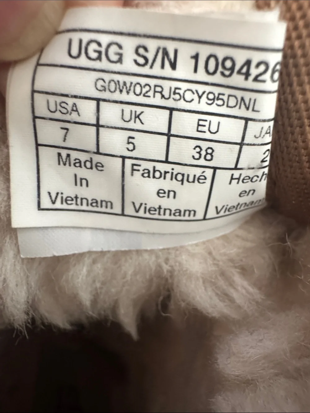UGG Women’s Neumel Chestnut Suede Shearling Ankle Boots Size 7